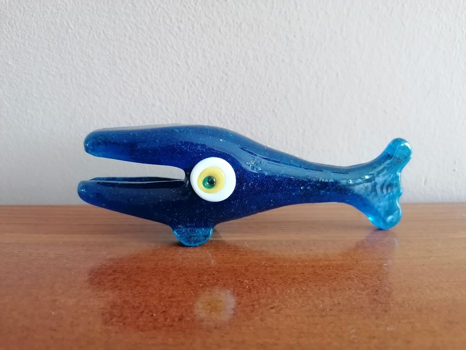 Sprzedam szklany wieloryb figurka wieloryba vintage