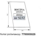 szyba Renault 61-12, 61-14, 68-14 kabina RS - boczna S 232