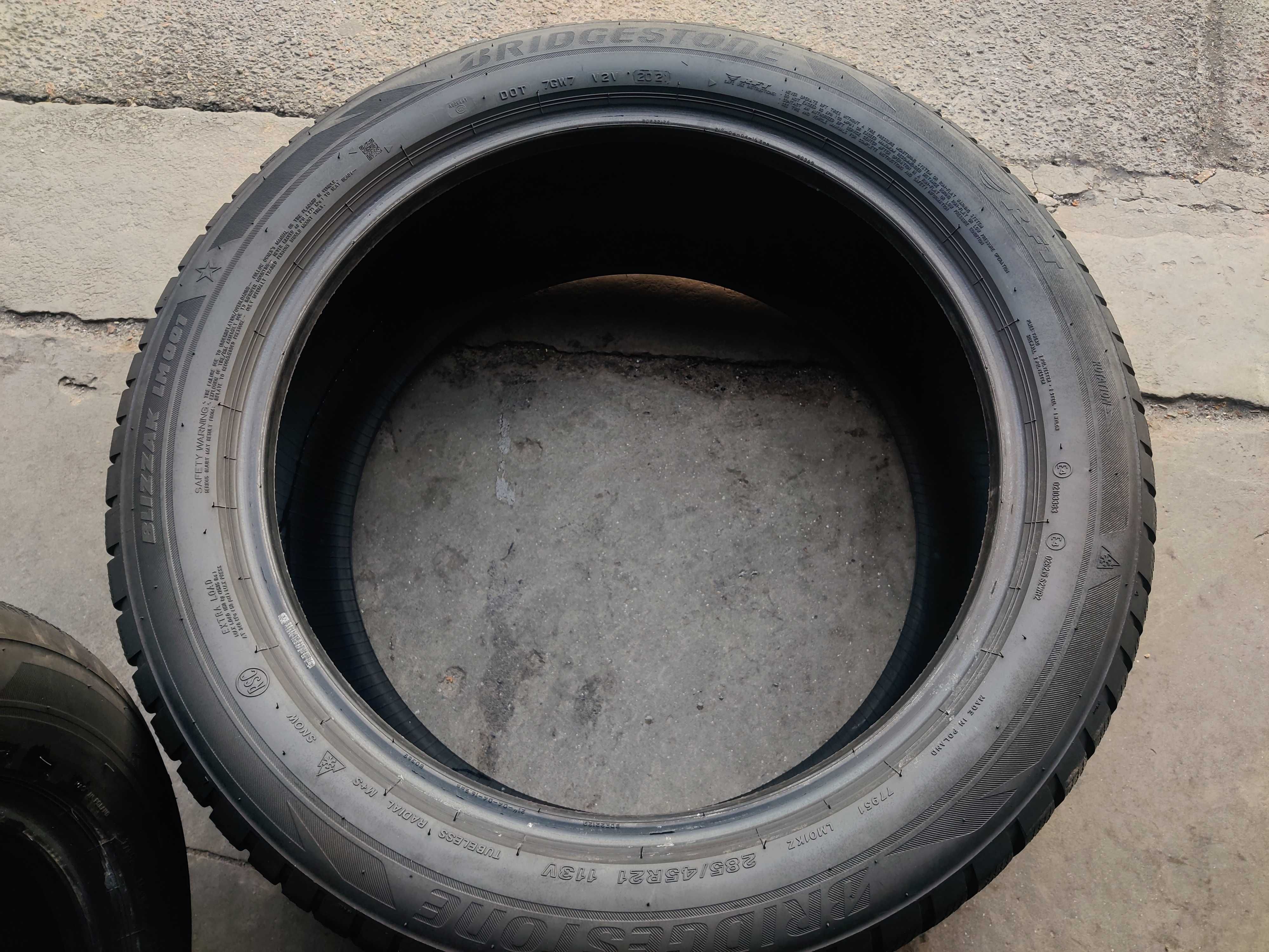 R21 285/45 зимові шини Bridgestone Blizzak LM001 Run Flat RSC