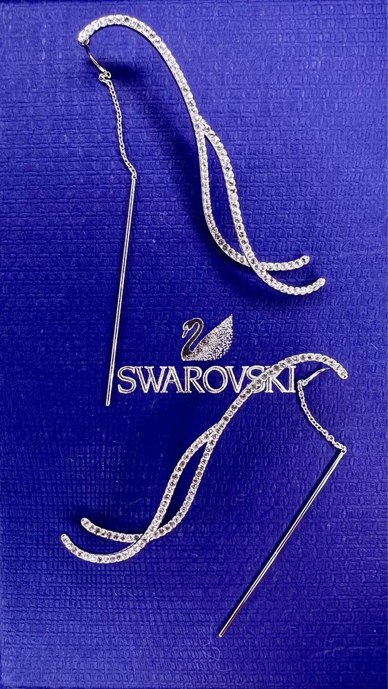 Серьги Swarovski с сертификатом подлинности