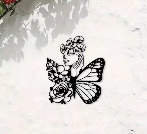 Nowa dekoracja ścienna motyl