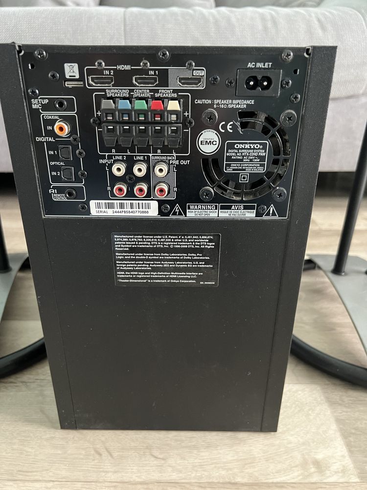 #1211 onkyo HTX-22HD PAW HTX-22HDST zestaw 2.1 kino domowe