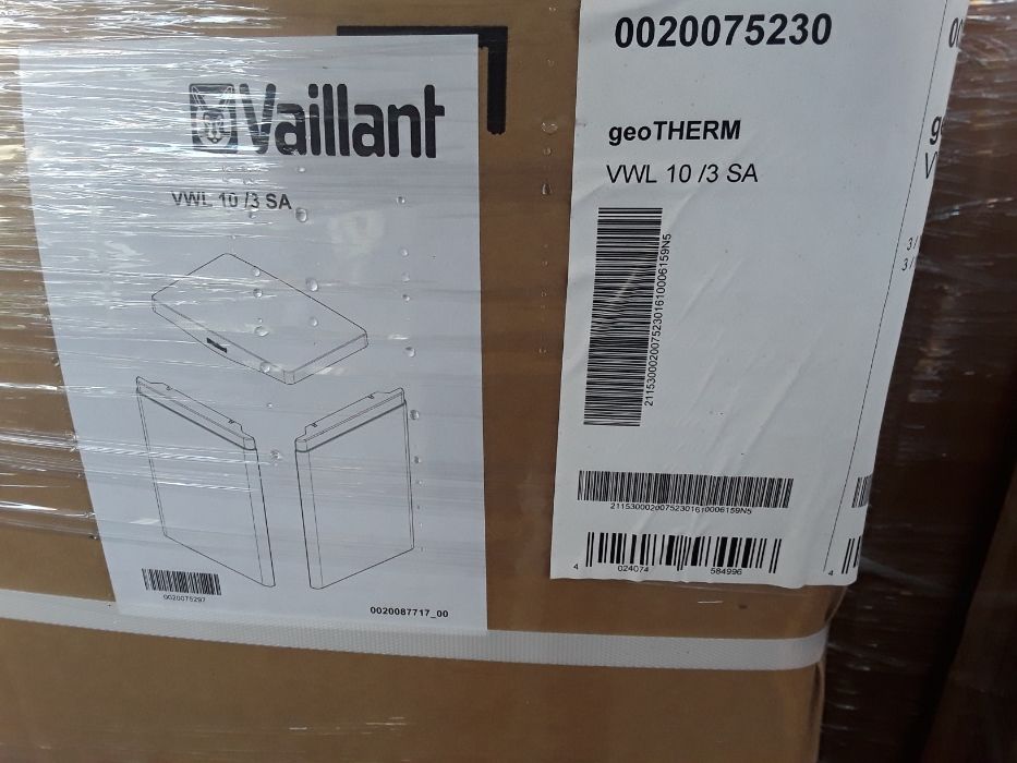 Pompa ciepła powietrze woda GLIKOLOWA VAILLANT 8.4kW nowa, bez F-Gazy