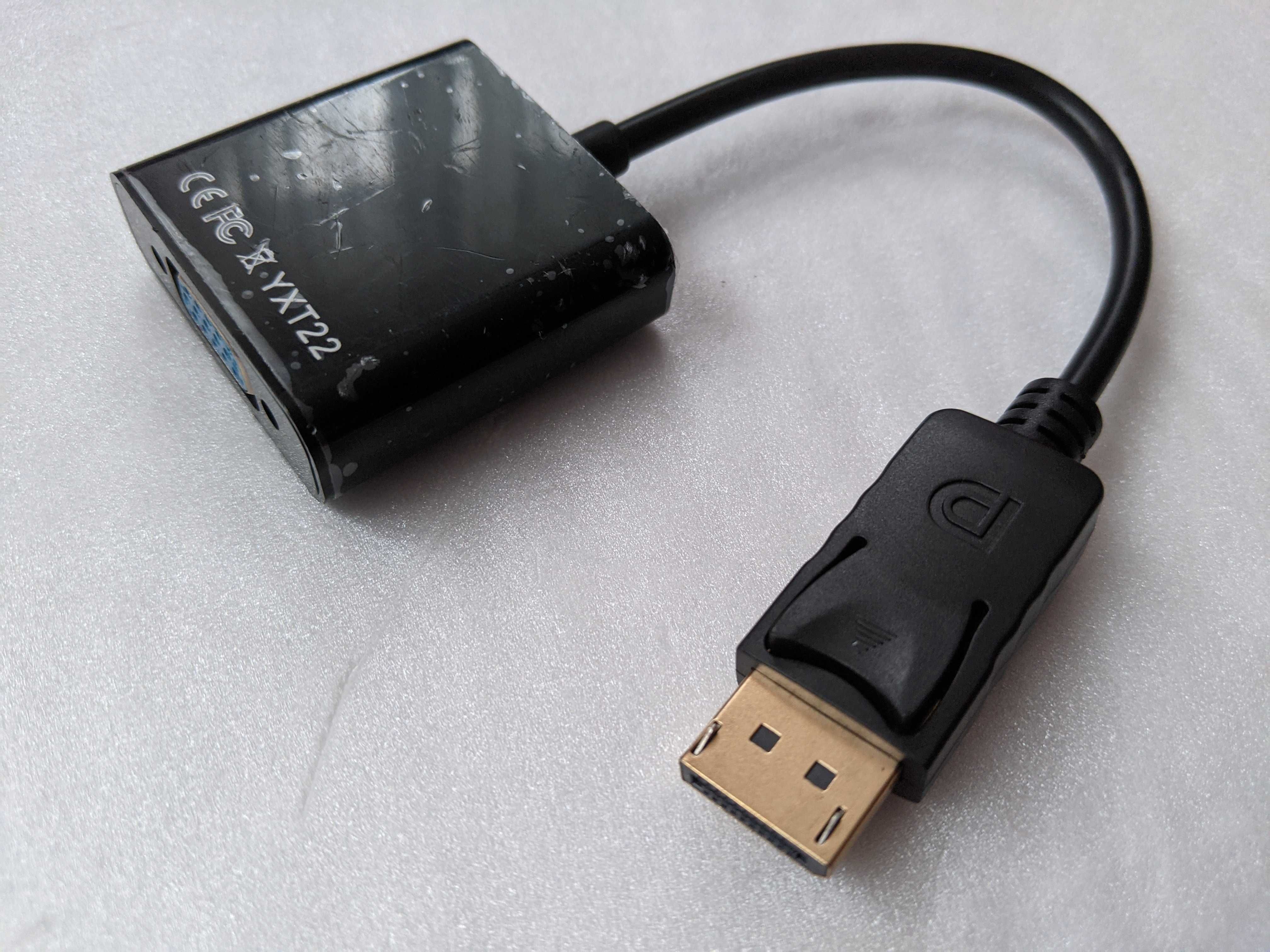 Адаптер перехідник, конвертер сигналу HDMI, DVI-D, DisplayPort to VGA