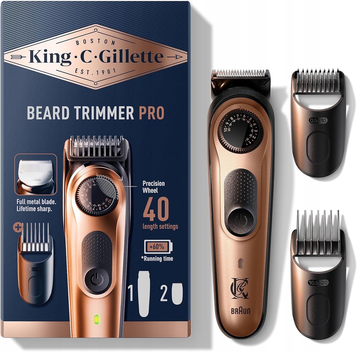 outlet trymer gillette beard trimmer pro 80 minut pracy