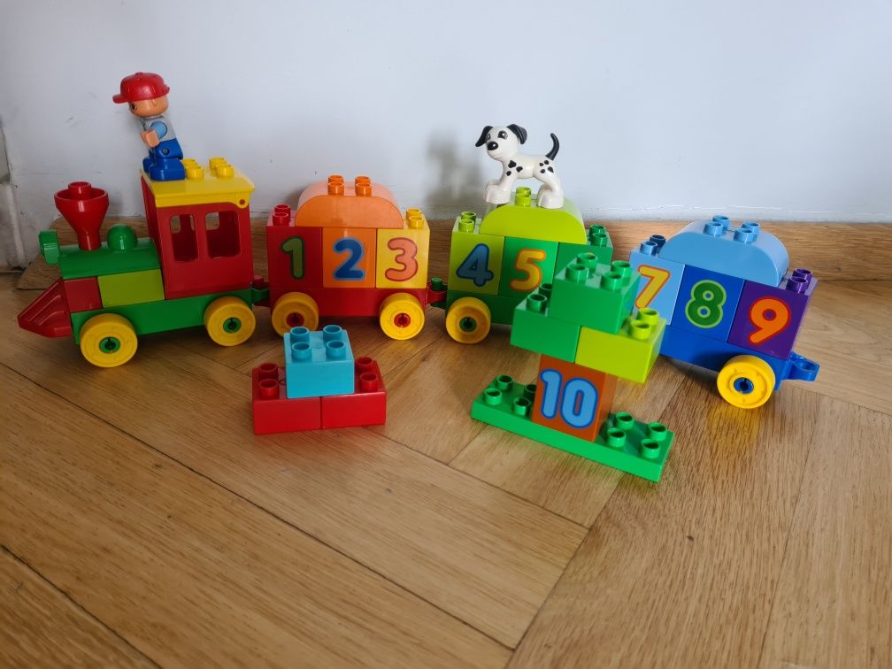 Klocki lego duplo pociąg z cyferkami 10558