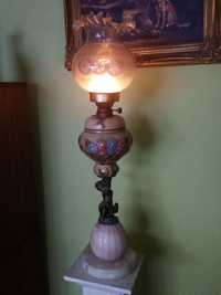 Antyk.Muzealna Lampa naftowa 86cm.Sygnowana Ideal Brenner