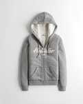 Bluza Hollister Damska Miś Futerko Ocieplana L by Abercrombie dres sza