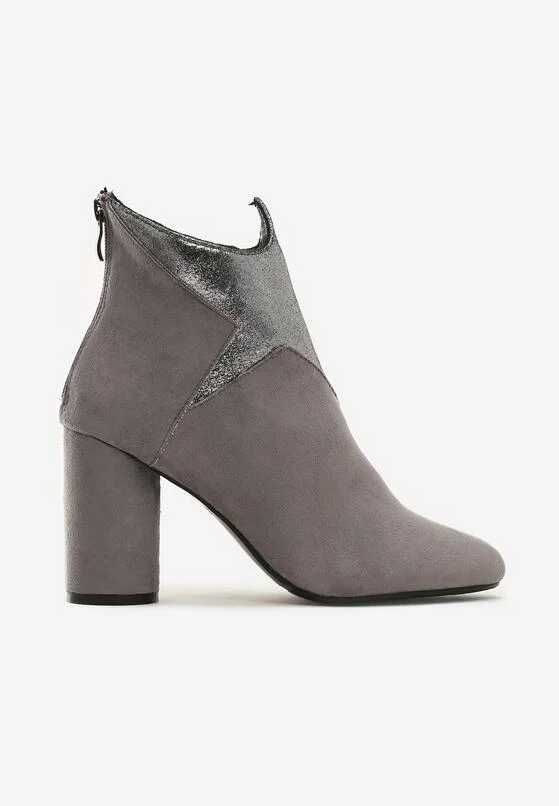 botki eleganckie zamszowe na  obcasie rozm 37  nowe
