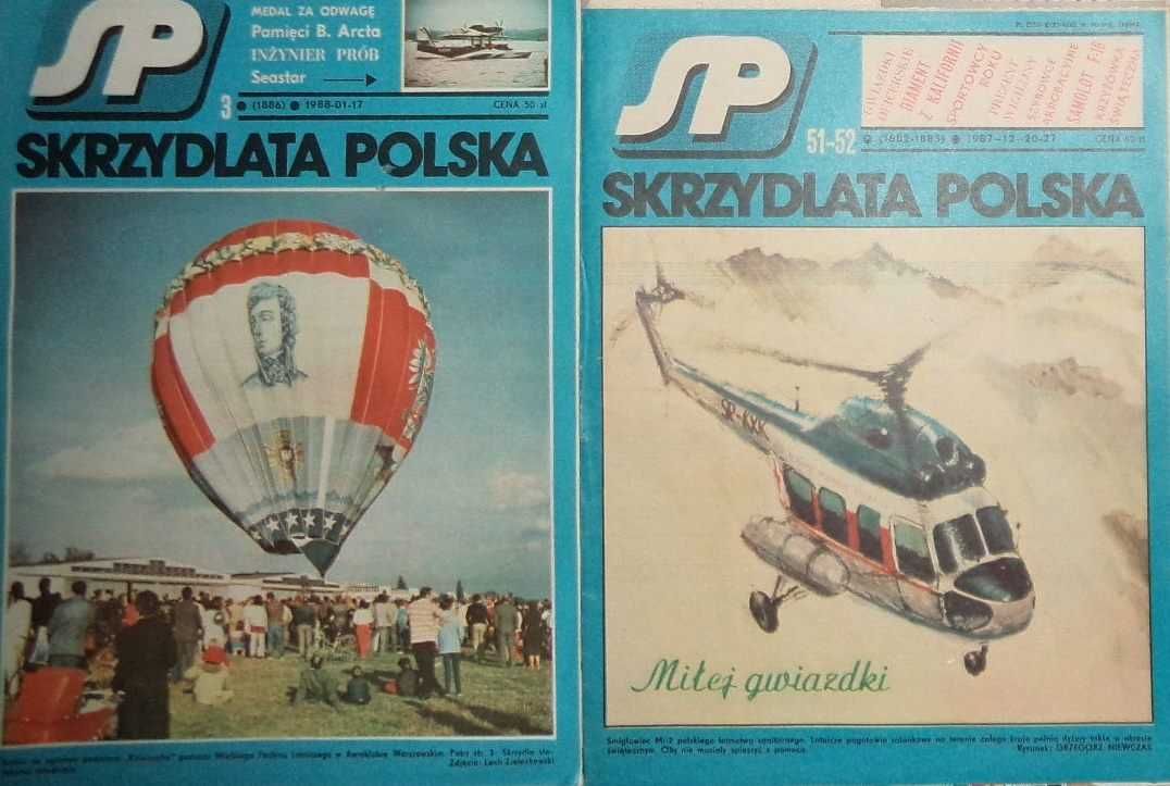 Skrzydlata Polska,lata 80 150 numerów Lotnictwo samoloty PRL ZSRR