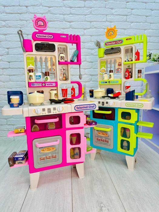 Сучасна дитяча кухня з водою та парою на 69 предметів, висота 92 см