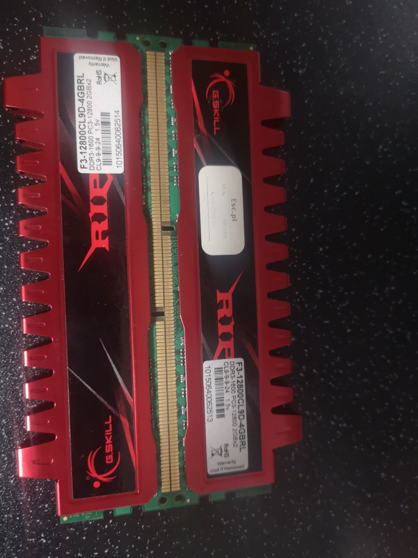 Pamięć RAM G. Skill RIPJAWS 2X2GB DDR3 1600MHZ