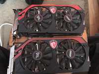 Dwie karty Nvidia GeForce  Gtx 770 4Gb MSI Twinfrozr