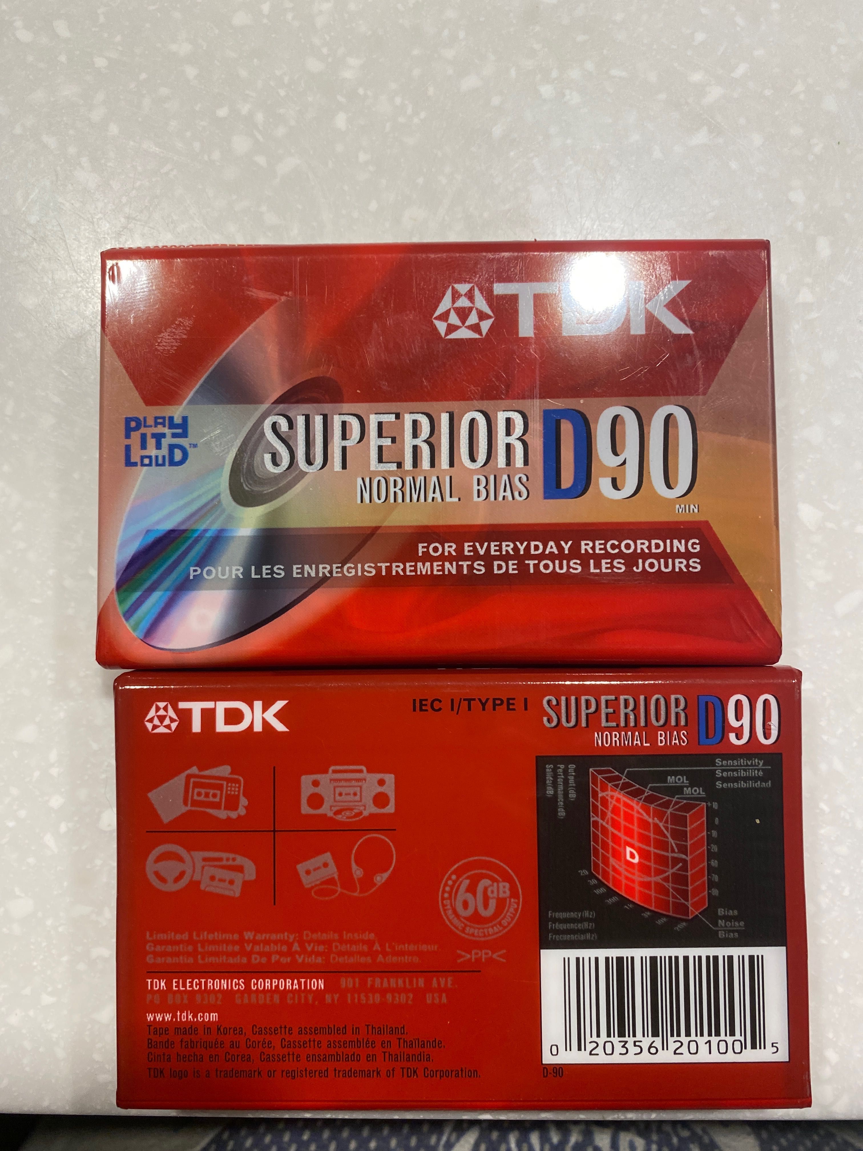 Аудиокассеты TDK, Maxell и Sony