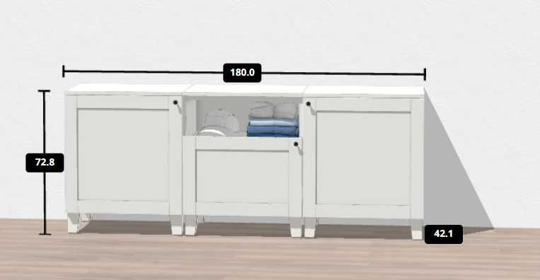 Komoda Ikea Platsa 180 x 42 x 73