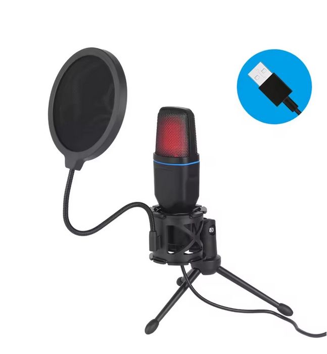 Mikrofon gamingowy rgb