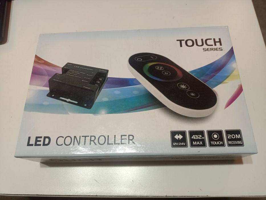 Sterownik led RGB 12-24v,pilot,ściemniacz radiowy