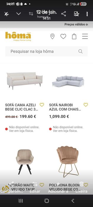 Como novo sofa cama azul ganga