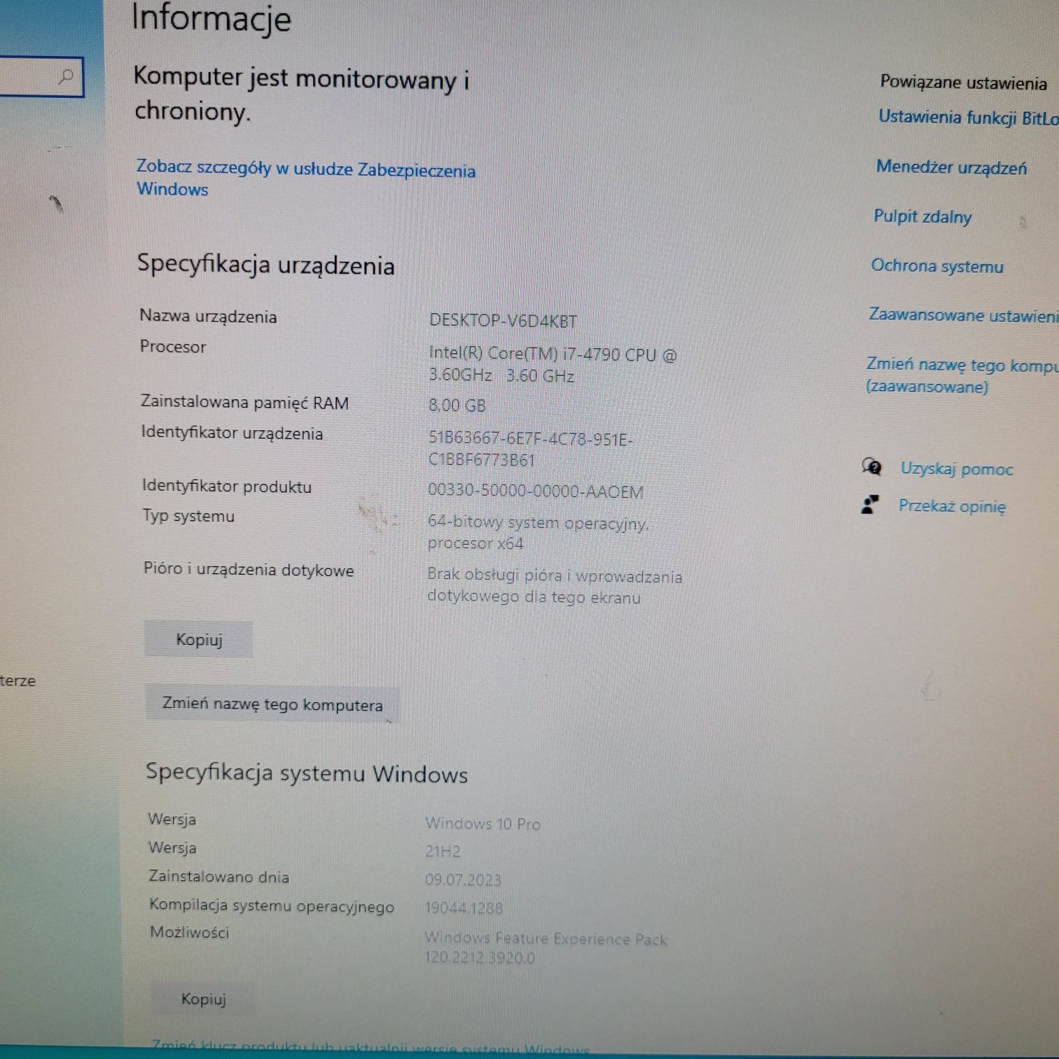 DELL OPTIPLEX 9020 i7 4790 8GB 500Gb SSD