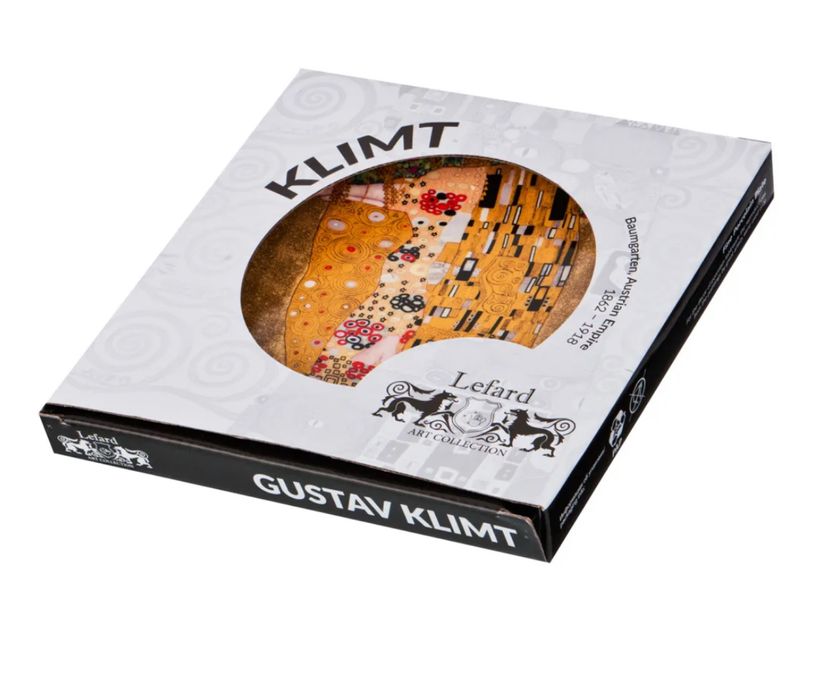 Тарелка "Поцелуй" (Г. Климт) 19 см золотой