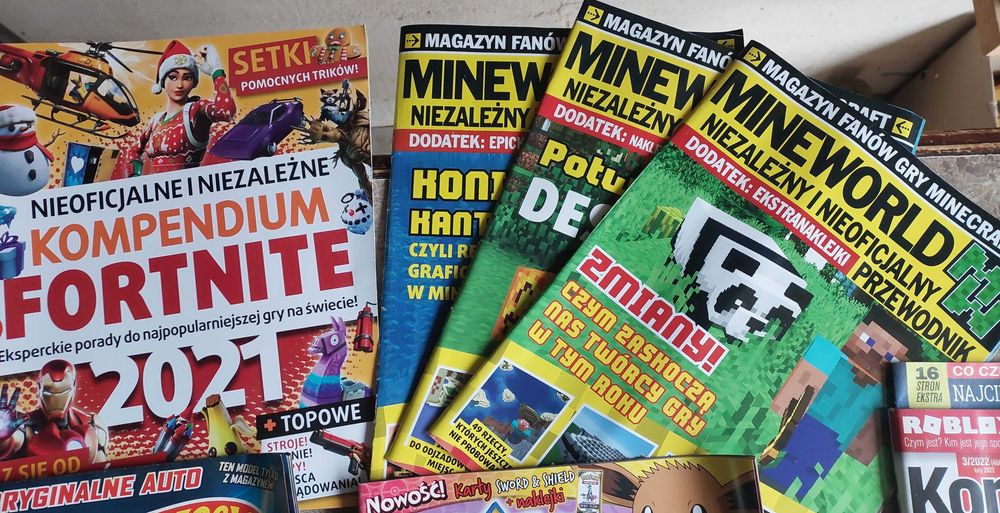 Czasopisma dla dzieci i młodzieży Komputer świat Mineworld Fortnite