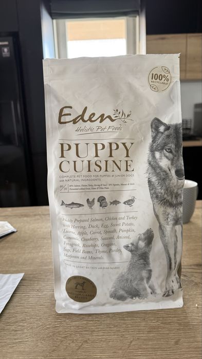 Eden puppy cuisine karma sucha dla szczeniąt ras dużych i średnich 2kg