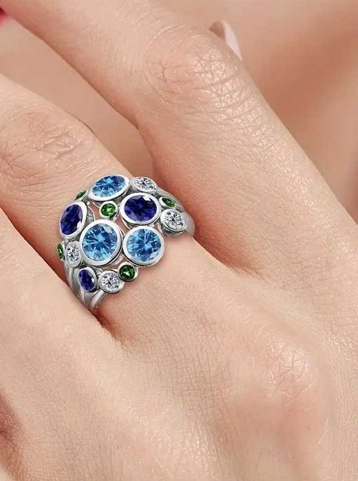 925 Серебряное Женское Классическое Модное Кольцо