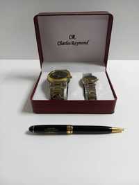 Сувенірний набір Charles Raymond (годинники+ ручка)