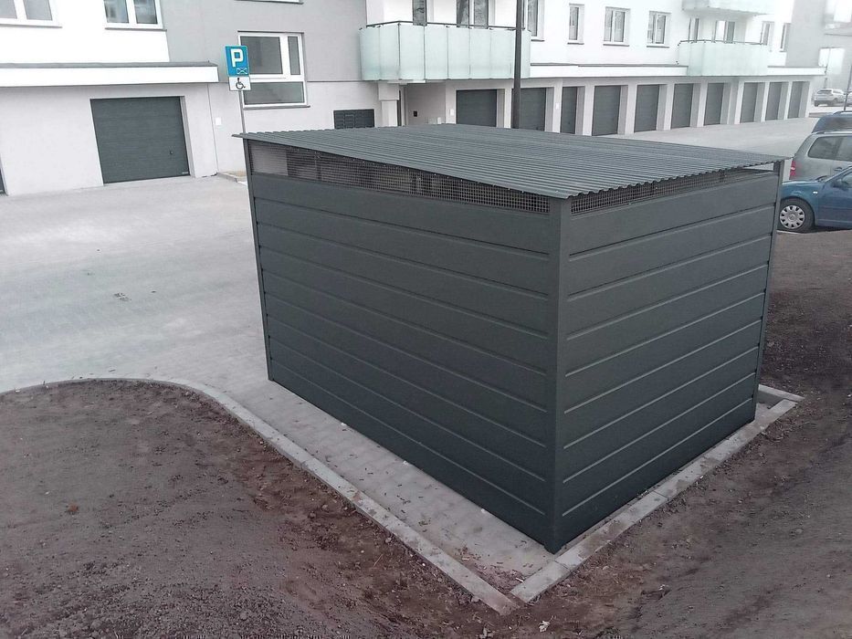 Zabudowa koszy na śmieci | Wiata | Altana śmietnikowa | Jesienna PROMO