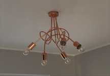 Lampa Loft Edison Miedziana Industrialna