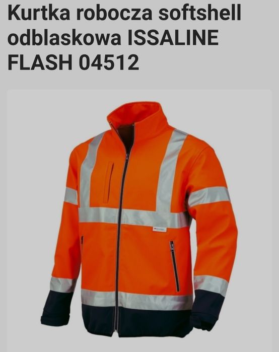 ISSA/ Issaline Flash 04512 - kurtka softshell pomarańczowa XXL
