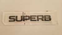 Nowy znaczek emblemat SUPERB logo przyklejane klejany czarny srebrny