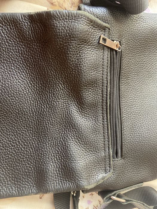 Чоловіча шкіряна сумка через плече м'яка BEXHILL BX714A чорна