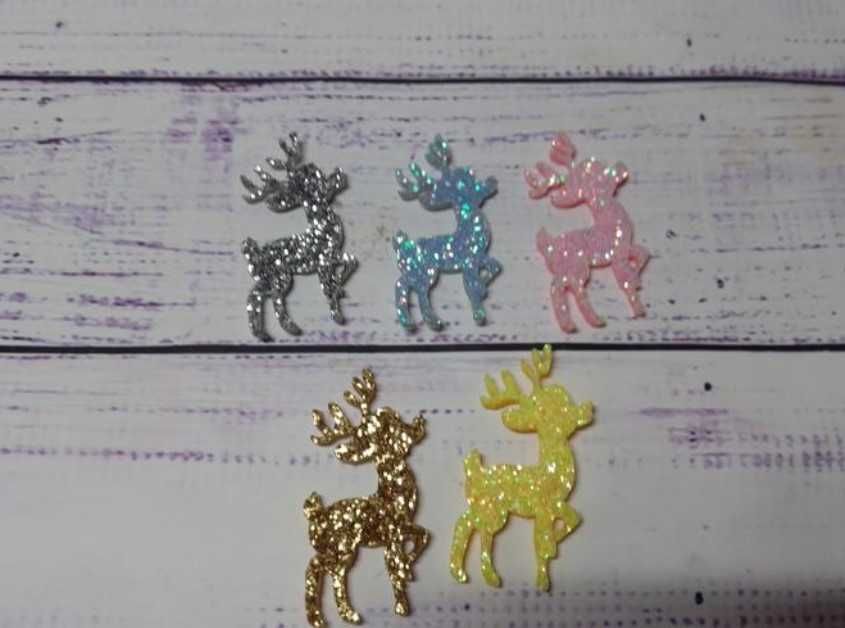 Патчи из экокожи. Снежинки