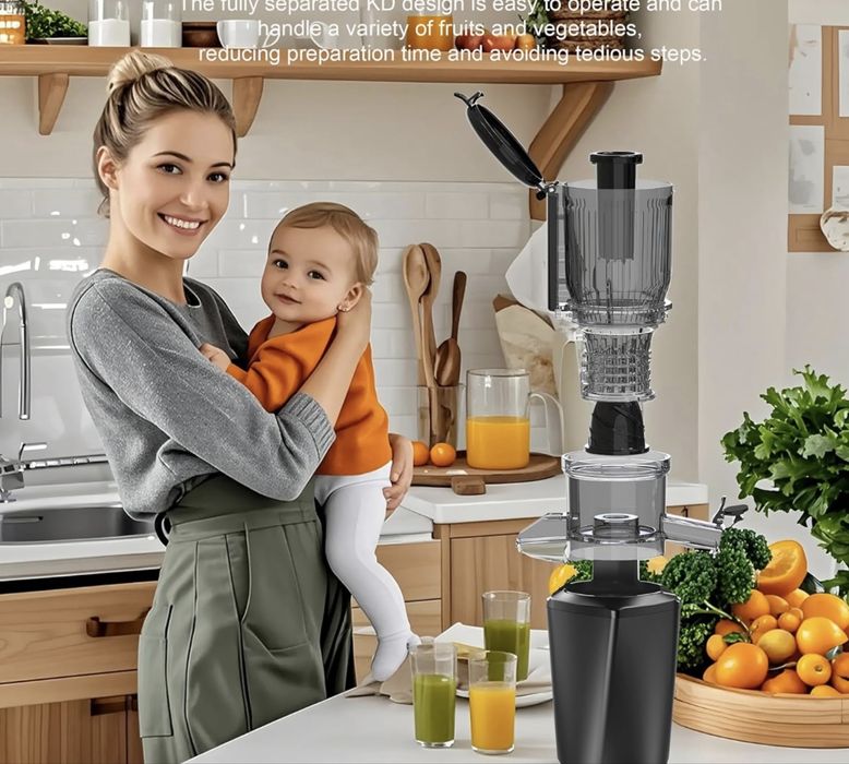 Sokowirówka wolnoobrotowa czarna