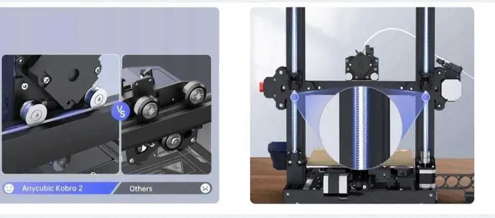 3Д принтер ANYCUBIC KOBRA 2/нова модель/ швидкість до 250mm
