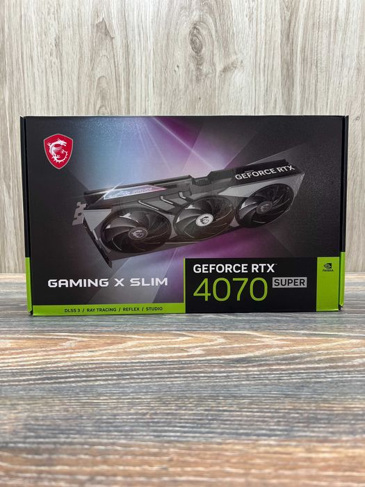 Нова MSI GeForce RTX 4070 Super 12G Gaming X Slim \Магазин\гарантія