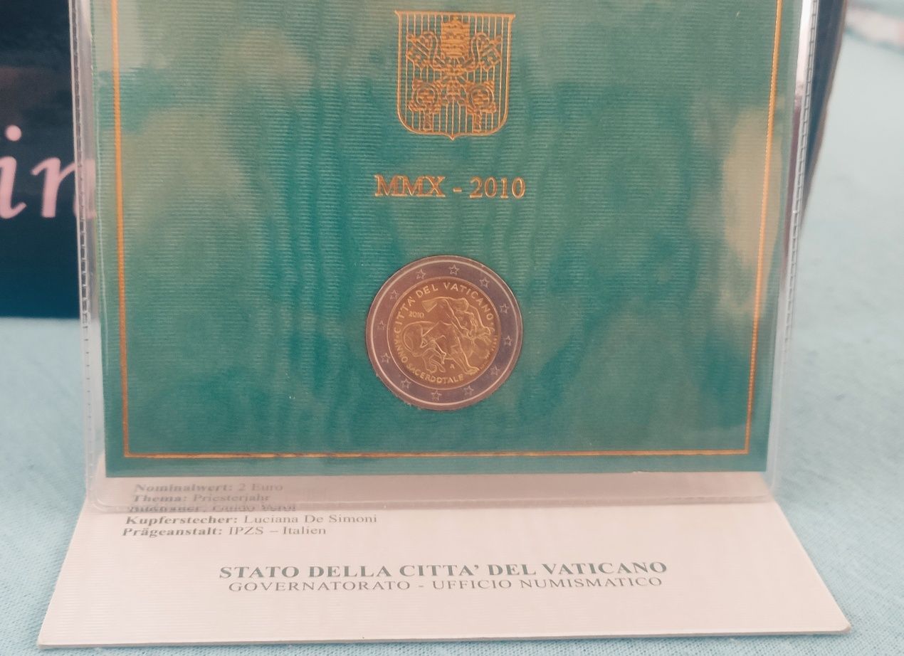 2 euro Watykan 2010 Rok Księży