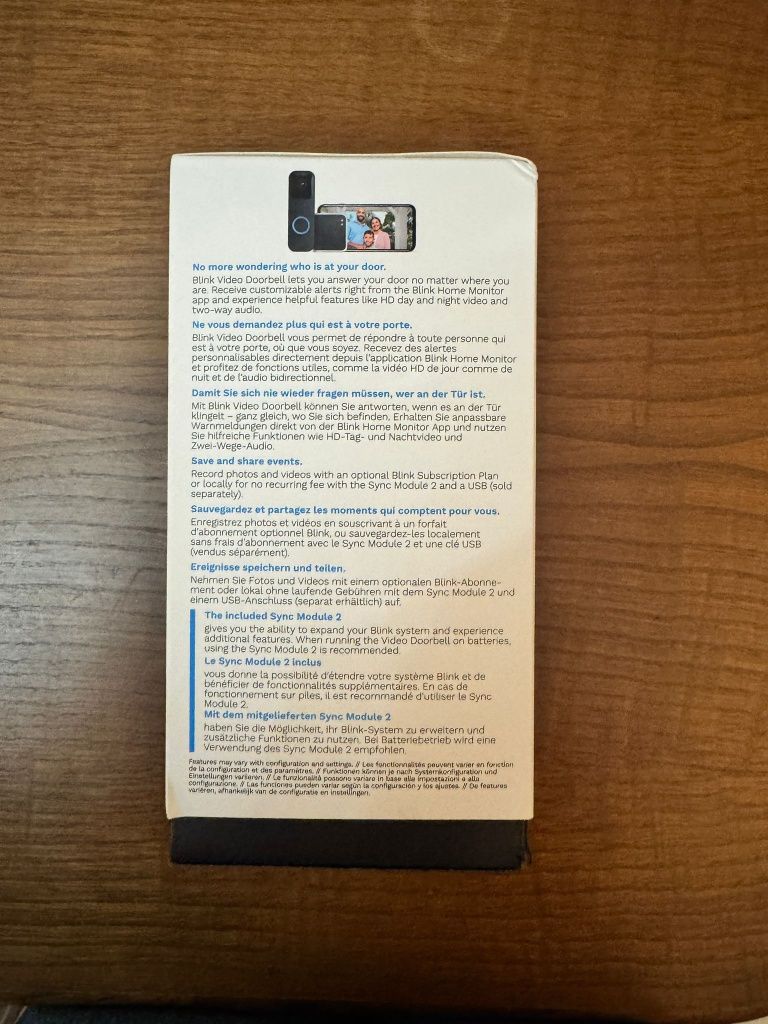 Video porteiro Blink Video Doorbell + sync module 2