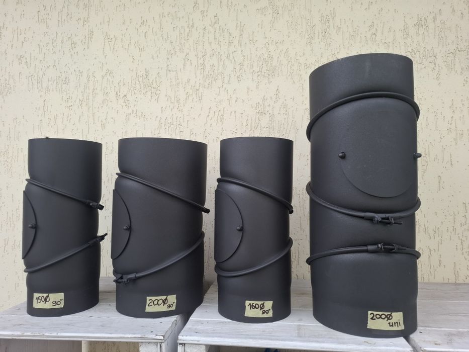 Перехідник (редукція),коліна,заглушки на трубу димоходу,труби димоходу