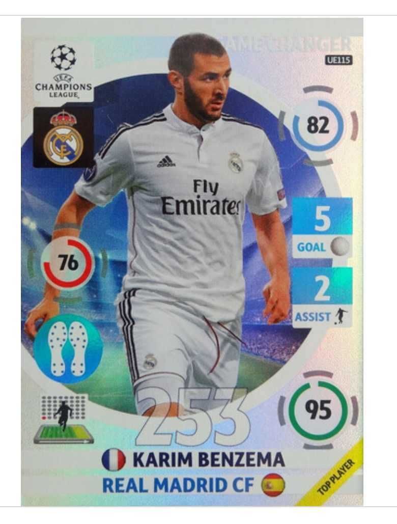 Karta kolekcjonerska Limited Edition+kod AKTYWACYJNY BENZEMA