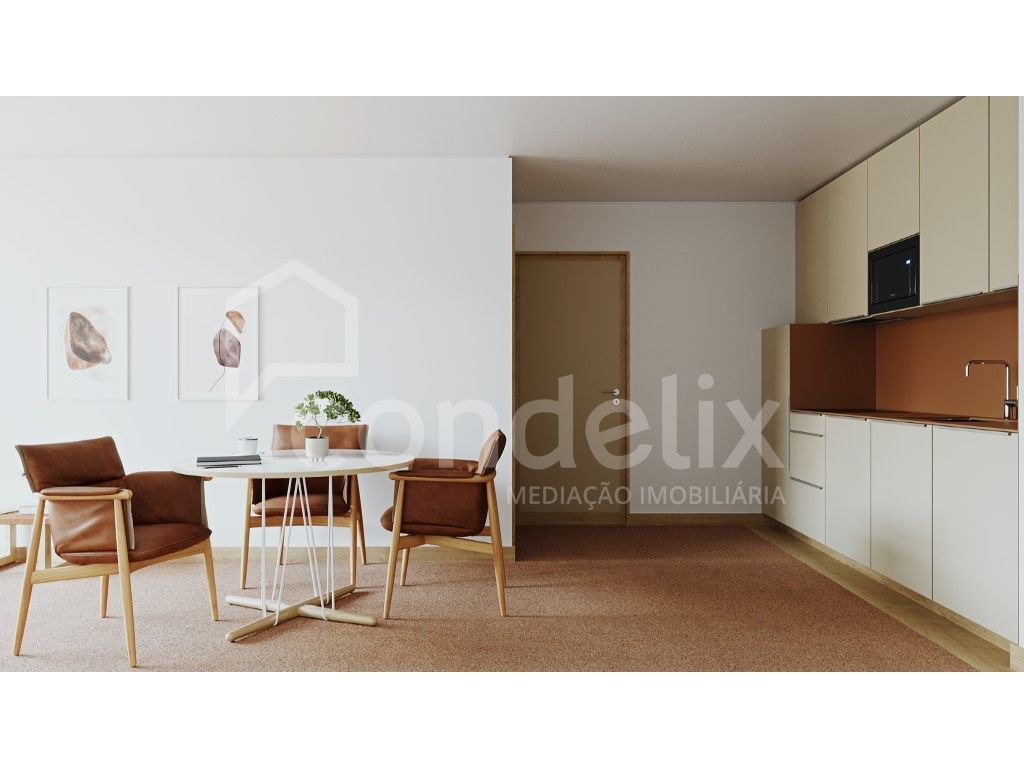 Apartamento T1+1 Dúplex em Construção - Próximo ao Hospital S. João