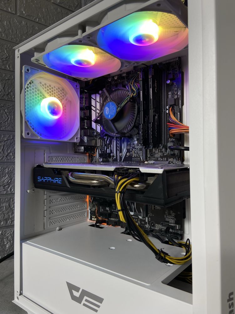 Игровой компьютер,ПК(i5-7600K,DDR4 16GB,RX 580 8GB,SSD 240Gb,HDD 1TB)