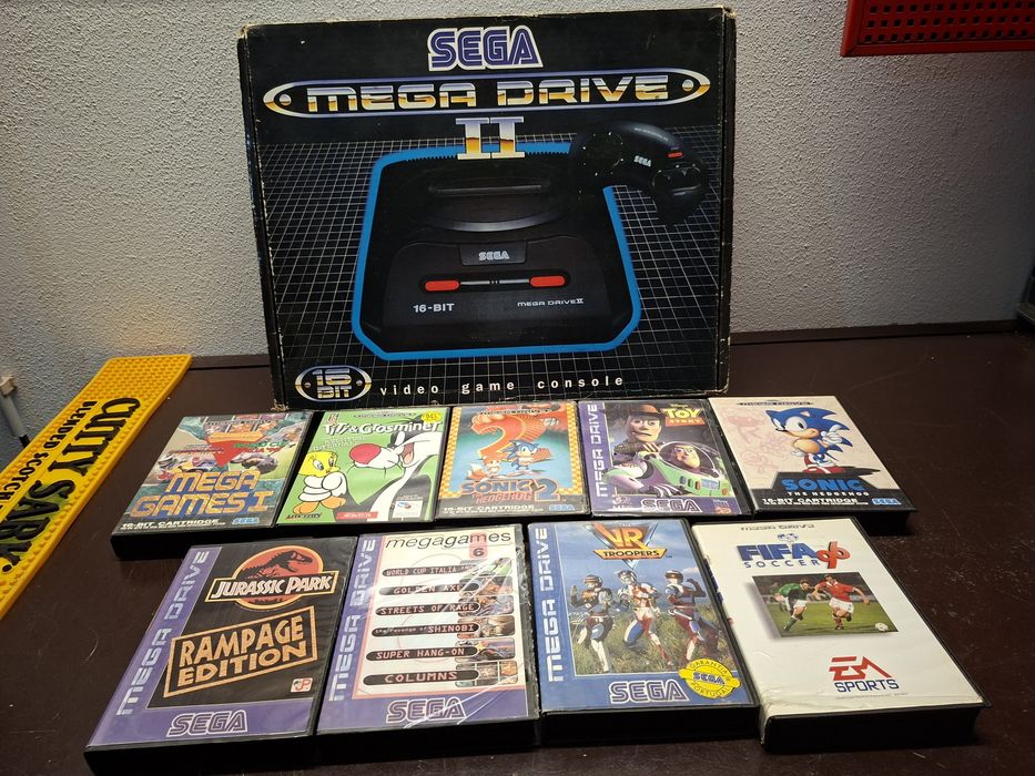 Consola megadrive com jogos