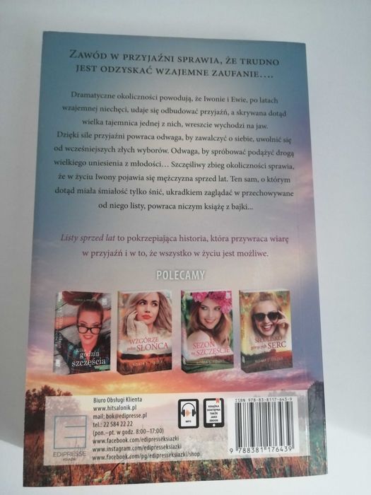 Książka " Listy sprzed lat"