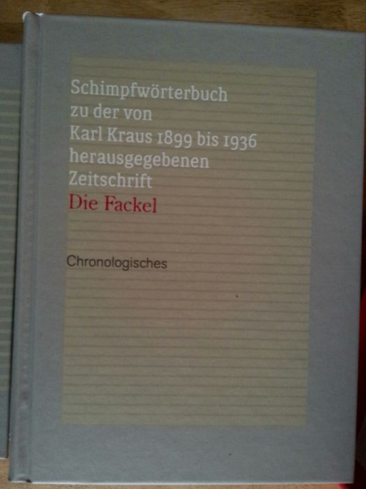 Fackel Schimpfwörterbuch, Karl Kraus