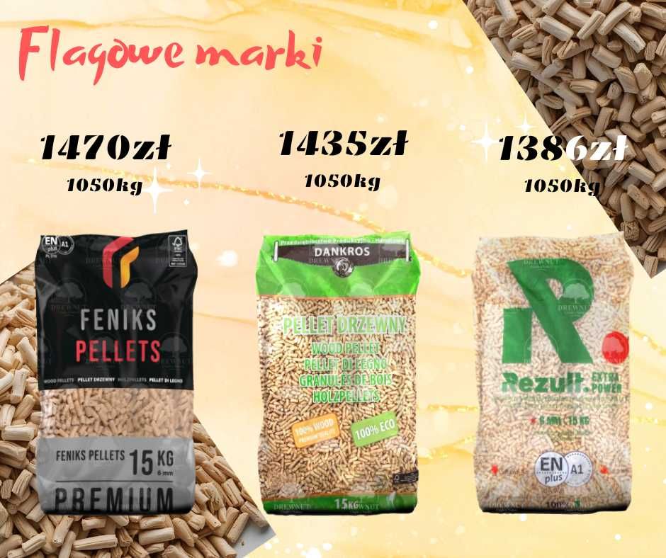 Pellet Drzewny ENplus A1 – FENIKS  REZULT  DANKROS – już od 19,80 zł