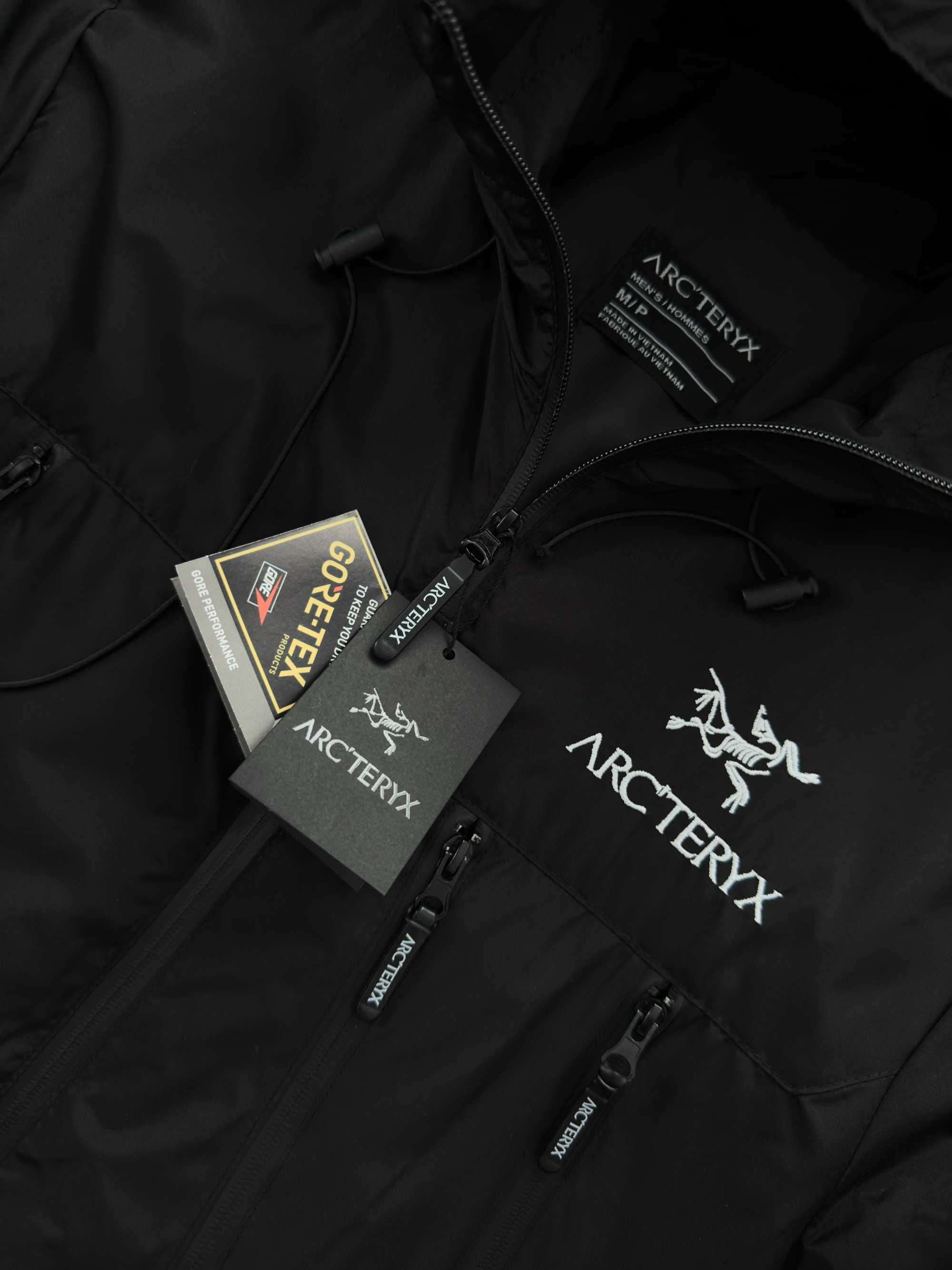 БЕЗ Предоплат, 2 ЦВЕТА, Черная Ветровка ARCTERYX, Вітровка Arcretyx