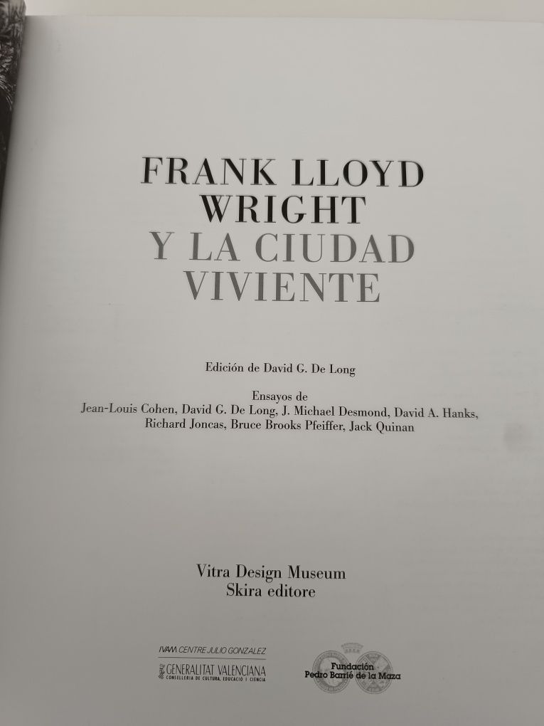 Livro  Frank Lloyd Wright y la Ciudad Viviente — Vitra Design Museum