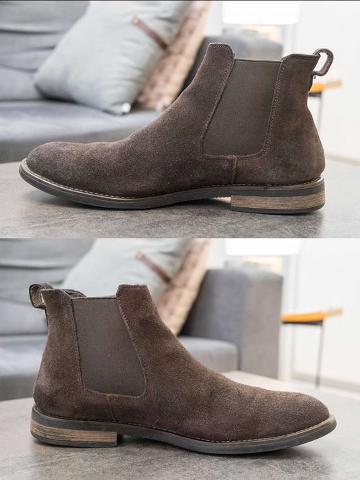 Черевики челсі Bruno Marc, замшеві коричневі, розмір 42